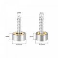 Uxcell 10mm Brushed Stainless Steel Mirror Screws Decorative Caps Cover Nails 12pcs