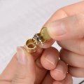 Uxcell Spring Grease Oil Cup Cap M8x1 Male Thread Copper Machine Parts 4pcs