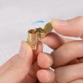 Uxcell Spring Grease Oil Cup Cap M8x1 Male Thread Copper Machine Parts 4pcs
