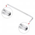 Uxcell T30 Anti Tamper Proof Torx Star Key Bit Wrench L-shape 6 3-inch Long Arm Cr-v Steel 2 Pcs