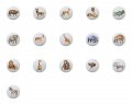 Set Of 16 Knobs Animals Wild Africa By Tle Series 1 5 Ceramic Cabinet Dresser Drawer Pull Knob 