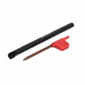 Uxcell Snr0008k11 8mm X 125mm Lathe Inner Threading Boring Bar Turning Tool W T8 Wrench