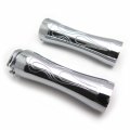 Hongk- Motorcycle Flame Style 1 Hand Grips Compatible With Sport Tour Glide Fxrt Chrome B01bn0nmf0