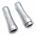 Hongk- Motorcycle Flame Style 1 Hand Grips Compatible With Sport Tour Glide Fxrt Chrome B01bn0nmf0