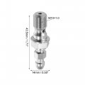 Uxcell Titanium Alloy M10x1 0 Motorcycle Brake Master Cylinder Screw M10 Thread Single Nipples Fittings Adapter Silver Tone