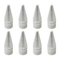 8 Pack Silver Long Spiked Wheel Tires Valve Stem Caps Metal Thread Kit For 1995-2016 Honda Civic 