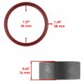 Caltric Rear Propeller Drive Shaft And Wear Ring Compatible With Can-am Maverick 1000 Xds 2015 2016 2017