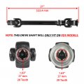 Caltric Rear Propeller Drive Shaft And Wear Ring Compatible With Can-am Maverick 1000 Xds 2015 2016 2017