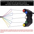 Yuecoom Universal 5 In 1 Motorcycle Switch Control Handlebars Set Electric Tricycle Color Horn Headlight Handlebar Accessories