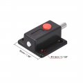 Uxcell Door Bolt Lock 2-inch Abs Sliding Flush Barrel Latch With Switch Button 8 Pcs Black