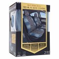 Pilot Automotive Sc-473 Stonewash Denim With Tiny Skulls Inset Seat Cover 3 Pieces Blue
