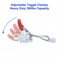 Uxcell 8 Pack Adjustable Toggle Clamp Metal Pull Latch 4001 Style Quick Release For Cabinet Box Trunk Case Red Not Included
