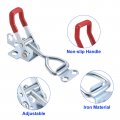 Uxcell 8 Pack Adjustable Toggle Clamp Metal Pull Latch 4001 Style Quick Release For Cabinet Box Trunk Case Red Not Included