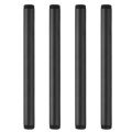 4pcs 1 In X 14 Galvanized Male Threaded Pipes Black Pre Cut Plumbing Pipe Fittings For Diy Furniture Shelving Table And Home 