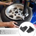 Uxcell 4pcs Tire Changer Tool Accessories Plastic Insert Changers Clamp Covers Protectors Short Style Black