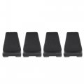 Uxcell 4pcs Tire Changer Tool Accessories Plastic Insert Changers Clamp Covers Protectors Short Style Black