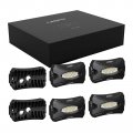 Lasfit Switchback Rock Lights Amber White Wheel Well With Toggle Switch Led Kit Underglow Lighting For Off Road 4 Pods 