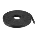Solid Rectangle Rubber Seal Strip 10mm Wide 3mm Thick 3 Meters Long Black 