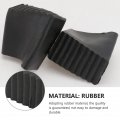 Veemoon Folding Stool Non- Ladder Pad 2pcs Tough Extension Feet Rubber Pads Cover Horizontal Stair- Style Cap Shoe Kit Foot