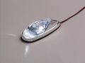 Led Marker Lights Mini Flush Mount Chrome Body White Clear 1 Pair With Mounting Hardware Part Number 25-9504b Waterproof For 