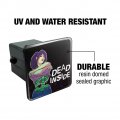 Dead Inside Girl With Exposed Skeleton Bones Tow Trailer Hitch Cover Plug Insert