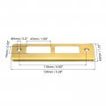 Uxcell Door Strike Plate 134mm X 40mm 201 Stainless Steel Latch Deadbolt For Frame Jamb Gold