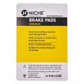 Niche Brake Pad Set For Suzuki Intruder 800 1400 1500 750 Cavalcade 59100-38820 Front Rear Organic