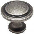 Cosmas 5 Pack 5560wn Weathered Nickel Cabinet Hardware Round Knob 1-1 4 Diameter 