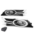 Auto Dynasty Fog Lights Assembly For 2014-2016 Honda Odyssey Bumper Round Driving Lamp Replacement With Switch Driver Passenger 