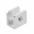 Uxcell Glass Shelf Bracket Aluminum Alloy Clamp Clip Holder Rectangle For 5-8mm Thickness 10pcs