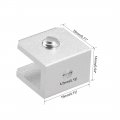 Uxcell Glass Shelf Bracket Aluminum Alloy Clamp Clip Holder Rectangle For 5-8mm Thickness 10pcs