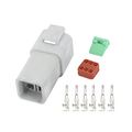 10 Sets Dj3061y-1 6-11 21 Connector 6 Pin Dt04-6p Dt06-6s Automobile Waterproof Wire Electrical Plug 22-16awg