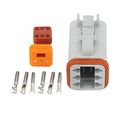 10 Sets Dj3061y-1 6-11 21 Connector 6 Pin Dt04-6p Dt06-6s Automobile Waterproof Wire Electrical Plug 22-16awg