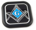 Mason Masonic Symbol Black Square Rim Emblem Car 3d Decal Badge Bumper 2