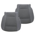 Front Driver And Passenger Side Bottom Replacement Seat Covers Cloth Gray For Ford F250 2017 2018 2019 2020 2021 Microfiber 