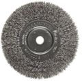 Weiler 01695 6 Narrow Face Crimped Wire Wheel 0104 Stainless Steel Fill 5 8 -1 2 Arbor Hole 