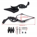 Smt-black Skull Blade Mirror Compatible With Cbr Kawasaki Ninja Suzuki Hayabusa Yamaha Yzf B075vm265b