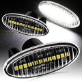Eparts Clear White Led Fender Turn Signal Side Marker Lights For Nissan Juke Cube Leaf 