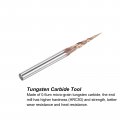 Uxcell Tapered Ball Nose End Mill Tisin Coated Solid Carbide 2 Flute Spiral Milling Cutter 0 25mm Radius 5mm Diameter 4mm Shank