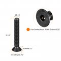 Uxcell 3 8-16x2-1 2 Flat Head Socket Cap Screws 10 9 Grade Carbon Steel Hex Countersunk Screw Bolts Fasteners Fully Threaded
