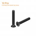 Uxcell 3 8-16x2-1 2 Flat Head Socket Cap Screws 10 9 Grade Carbon Steel Hex Countersunk Screw Bolts Fasteners Fully Threaded