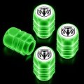 Official Ram 2019 White Green Glow In The Dark Tire Valve Caps Set Of 4 Universal Fit For Cars Trucks And Suvs 6 X 0 75