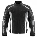 Ilm Motorcycle Jacket With Ce Armor For Men Enduro Touring Dualsport Riding Water Resistant Textile All-weather White L 