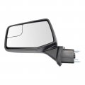Side View Mirror Manual Spotter Glass Striped Textured Cap Lh For Silverado 