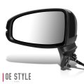 Ho1320332 Factory Style Driver Left Side Mirror Manual Folding Power Adjust Compatible With Honda Fit 15-20 Paint To Match