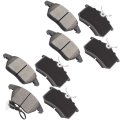 Brake Pad Sets 8pcs For Audi A3 2010-2012 For Volkswagen Golf 2010-2013 Jetta 2011-2013 D1107 D340 