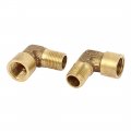 Uxcell 6 Pcs 1 8bsp X Male To Female Thread Elbow Coupling Connector