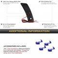 Vipmotoz Full Led Strip Side Marker Lights Fender Parking Lamps Compatible With 2014-2019 Bmw F80 F82 F83 M3 M4 Coupe
