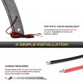 Vipmotoz Full Led Strip Side Marker Lights Fender Parking Lamps Compatible With 2014-2019 Bmw F80 F82 F83 M3 M4 Coupe