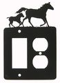 Mare Foal Gfi Rocker Switch Outlet Plate Cover 
